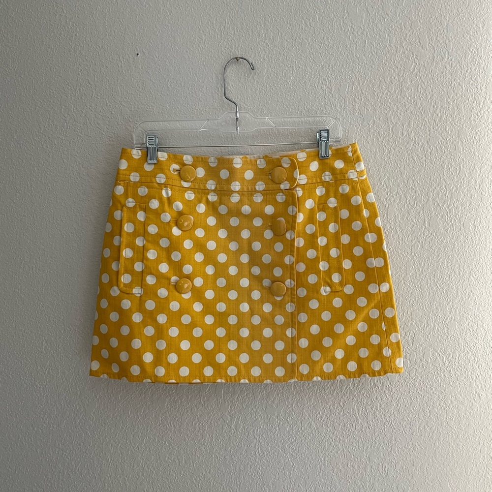 J. Crew Polka Dot Mini Skirt 💛